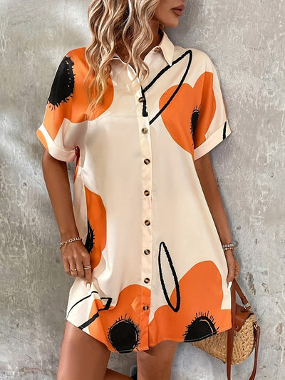 Lieke™ | Robe-chemise à fleurs