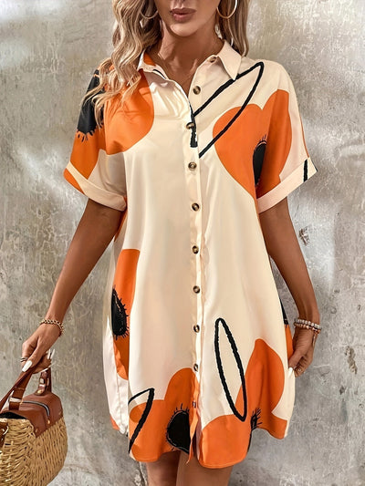 Lieke™ | Robe-chemise à fleurs